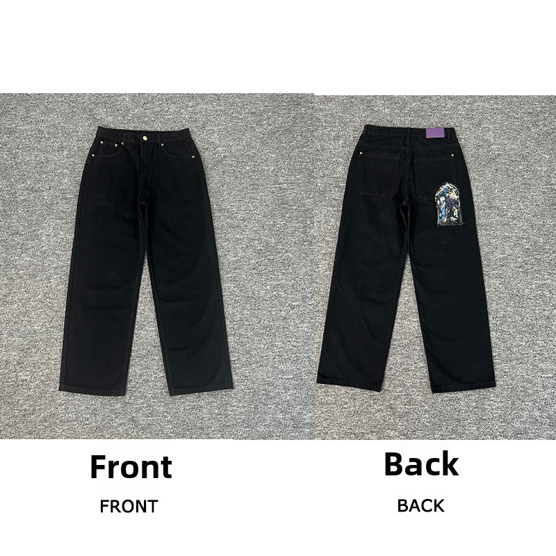 Designer Embroidered Denim Jeans