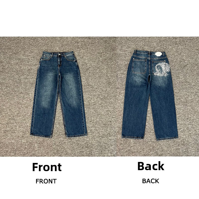 Designer Embroidered Denim Jeans
