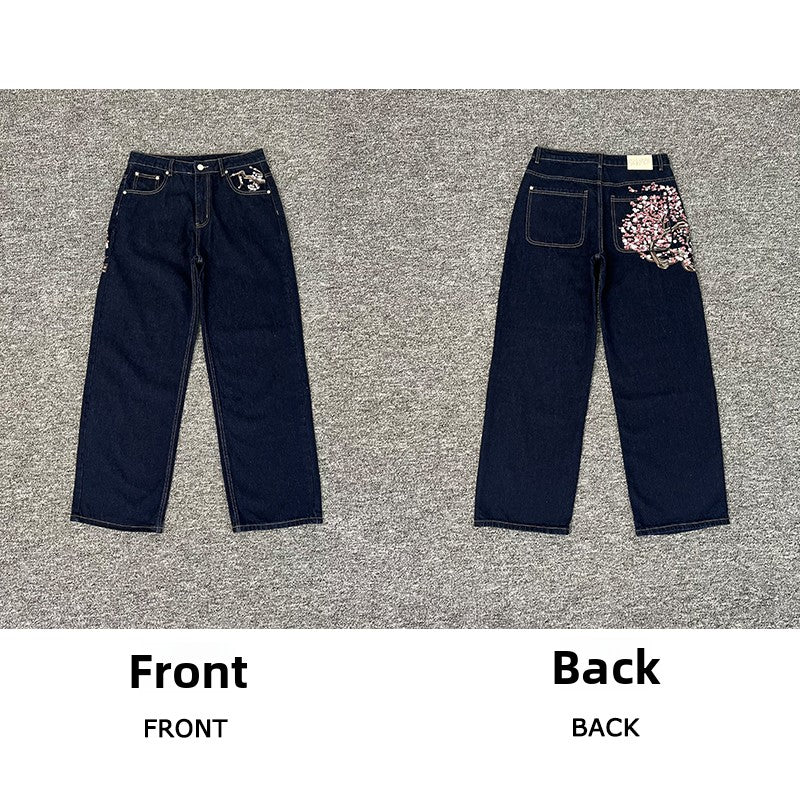 Designer Embroidered Denim Jeans