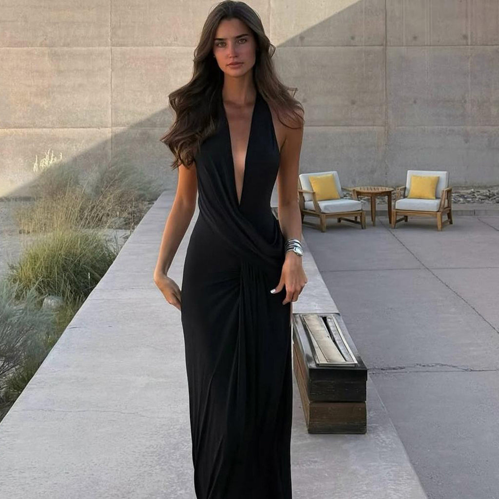 Elegant Slit Evening Dress
