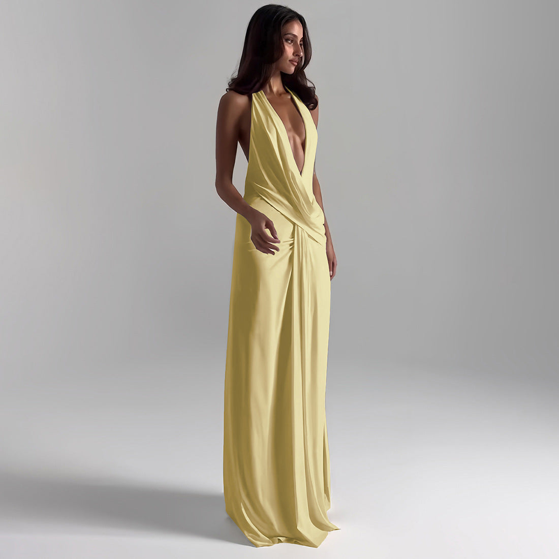 Elegant Slit Evening Dress