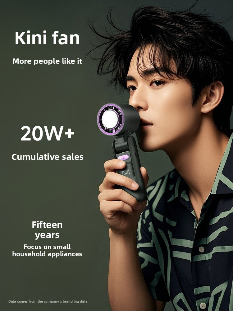Semiconductor Cooling Handheld Fan with Flashlight