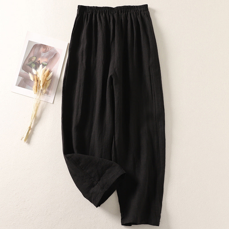 Women's Linen Wide Leg Pants